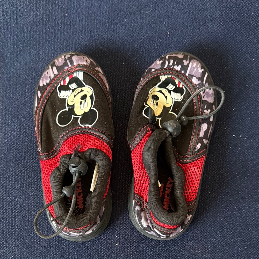 Disney Red and Black Mickey Mouse Sneakers